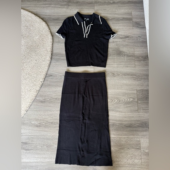 2pc Ribbed Shirt Set - Picture 1 of 2